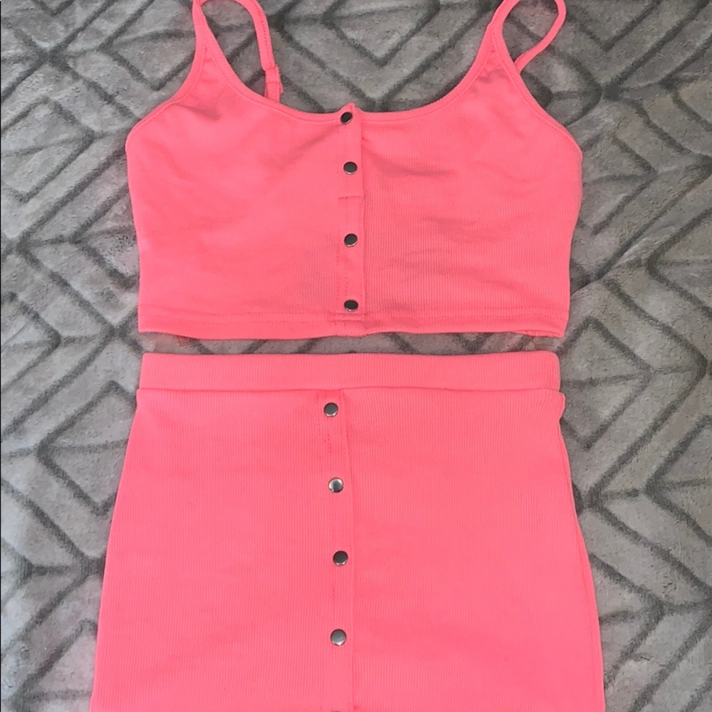 Pink 2 piece outfit